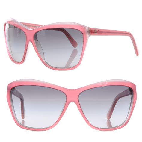 chanel sunglasses white plastic frame with pink c|Chanel sunglasses sale clearance.